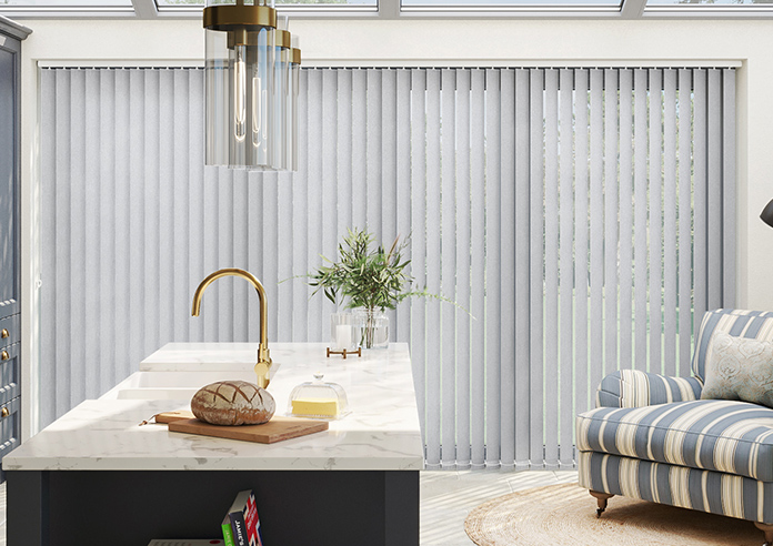 Subtle Grain, Grey Mist - Vertical Blind - Image 3